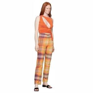 Paloma Wool Nic pants in an amazing orange print
